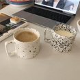 thumbnail image 2 of facefd 8oz Nordic Ceramic Mug with Handle for Latte Espresso Christmas Present dark, 2 of 9