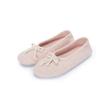 Elegant Cashmere Knitted Memory Terry Ballerina Slipper Outdoor Comfort Maternity Shoes