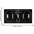 thumbnail image 5 of Aaheei Inspirational Office Canvas Wall Art with Positive Quotes Money Never Sleeps Artwork Black Background Nordic Western Paintings Print for Study Room Gym Wall Decor Ready to Hang, 5 of 6