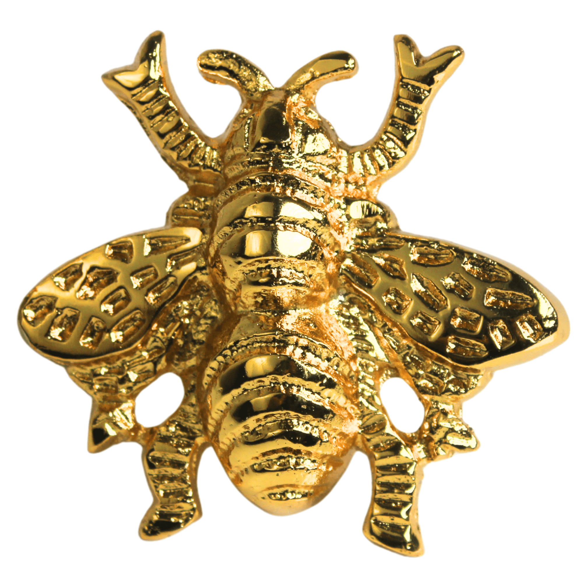 Shiny Brass Honey Bee Cabinet Knob – Golden Drawer Pull for Dresser, Kitchen, Wardrobe & Furniture | Vintage-Style Decorative Handle for Home DIY Decor (Honey Bee Set of 3)