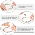 thumbnail image 6 of Cremation Bracelet for Ashes Memorial Jewelry Stainless Steel Heart Shape Urn Pendant Chain Ashes Holder Funeral Keepsake, 6 of 7