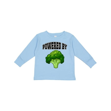 

Inktastic Powered by Broccoli Gift Toddler Boy or Toddler Girl Long Sleeve T-Shirt
