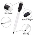 thumbnail image 3 of Magnetic Whiteboard Pen Erasable Marker, 240Pack Whiteboard Markers Dry Erase Marker with Eraser Cap Black, 3 of 4