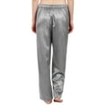 thumbnail image 3 of "Leisureland Women's Stretch Satin Pajama Pants", 3 of 3