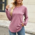 thumbnail image 2 of Towmus Womens Sweaters Dressy Pleated Womens Tunic Tops Casual Blouses Fashion Long Sleeve Shirts for Women, 2 of 6