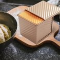 thumbnail image 4 of HBFAGFB Non-Stick Steel Loaf Pan with Lid, Home Bakeware Bread Container for Sandwich Baking, 4 of 6