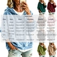 thumbnail image 3 of Fewfanhot Women's Tops, Tees & Blouses Casual Loose-fitting Long-sleeved Knitted Velvet Hooded Sweatshirt Top, 3 of 9