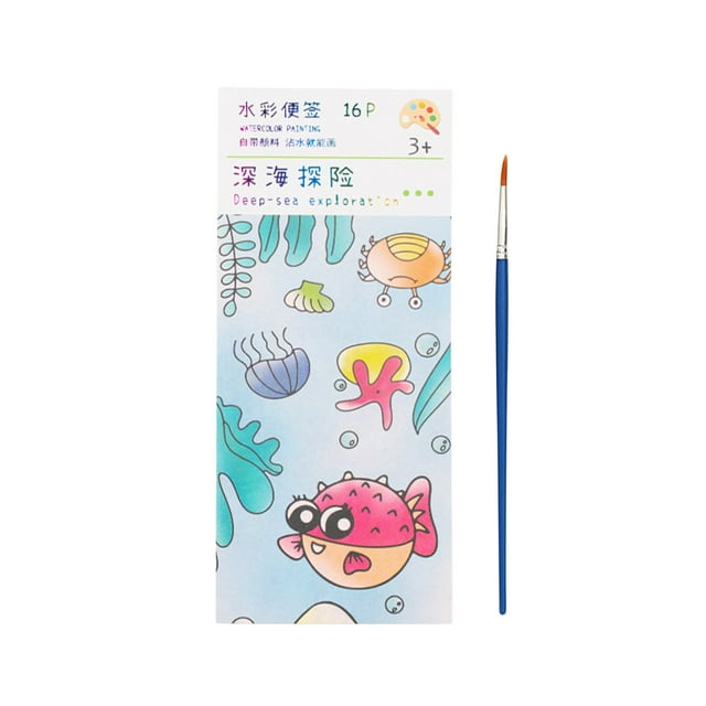 asddcavvf Mini Paint Pad Mini Watercolor Paint Pad Watercolor Paint Book Mini Paint Pad Halloween Mini Water Color Paint Pad Watercolor Oil Based Markers Bio Clean Hard Stain Remover Dot Markers Washa