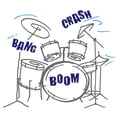 thumbnail image 2 of CafePress - Bang Crash Boom Drum Set Body Suit - Baby Light Bodysuit, Size Newborn - 24 Months, 2 of 4