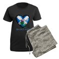 thumbnail image 5 of CafePress - Heart And Thistle Women's Dark Pajamas - Women's Short Sleeve Print T-Shirt and Pants Dark Cotton Pajama Set, 5 of 7