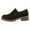 Black, variant on WEAIXIMIUNG Women Ankle Boots Low Heel 7 Wide Women Shoes Thick Heel Thick Soled Short Boots Fashionable One Foot Outdoor Casual Short Boots