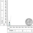 thumbnail image 3 of Gem Stone King 1.27 Ct Oval Sky Blue Aquamarine Black Diamond 925 Sterling Silver Pendant, 3 of 4