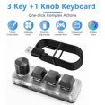 thumbnail image 3 of RGB Macro 3 Key + 1 Knob Programmable Mechanical Gaming Keyboard (Black), 3 of 7