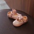 thumbnail image 3 of DPTALR Chaussures de Princesse Simples pour Bébés Filles avec Nœud Papillon, 3 of 9