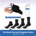 thumbnail image 3 of KEKOY 4.6 inch Extra Wide Sock Helper, 2 Pack Sock Dressing Aids, Sock Removal Aids, Easy on and off Sock Assistant Devices for Senior, Elderly, Pregnant, Disabled, 3 of 5