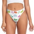 thumbnail image 1 of Fotbe Happy Easter Rabbit Tanga Sin Costuras para Mujer con Estampado – Panties Invisibles, Transpirables y Cómodos para Uso Diario-Medium, 1 of 6