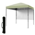 thumbnail image 1 of Gazebo Plegable para Jardín 2.5x2.5m - Toldo Impermeable con Protección UV, Altura Ajustable - Incluye Pared Lateral y Bolsa - Ideal para Terraza/Camping (Verde Claro, 1 Unidad), 1 of 8
