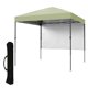 thumbnail image 1 of Gazebo Plegable para Jardín 2.5x2.5m - Toldo Impermeable con Protección UV, Altura Ajustable - Incluye Pared Lateral y Bolsa - Ideal para Terraza/Camping (Verde Claro, 1 Unidad), 1 of 8