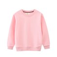 thumbnail image 1 of QUDDERR Chandails en Molleton pour Enfants Garçons Filles Couleurs Unies Col Rond Pull Unisexe Manches Longues Printemps Automne Taille 2-7T, 1 of 8