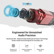 BlaidsX Neuro Rechargeable RIC + Programmable Hearing Aids for Seniors with Bluetooth Mobile App Hearing Test Audiogram & Noise Cancellation, Dual Mic & 48 DSP Channels, USA-Made Multi-Core Processor