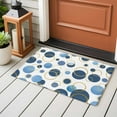 thumbnail image 4 of Blue Polka Dots Entryway Rug 2'x3'&nbsp; Non Slip Front Door Mats, Modern Abstract Art Entrance Rugs Indoor Outdoor Carpet, Washable Floor Mats Small Area Rug for Bedroom Kitchen, 4 of 8