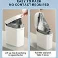 thumbnail image 6 of Joybos Small Trash Can, Motion Sensor Wastebasket, Slim Garbage Bin with One-Touch Auto Bagging & Odor Sealing, 2.2 Gallon, 6 of 13