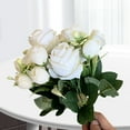 thumbnail image 3 of Silk Rose Bud Artificial Flower Bush Wedding Home Decoration, 3 of 8