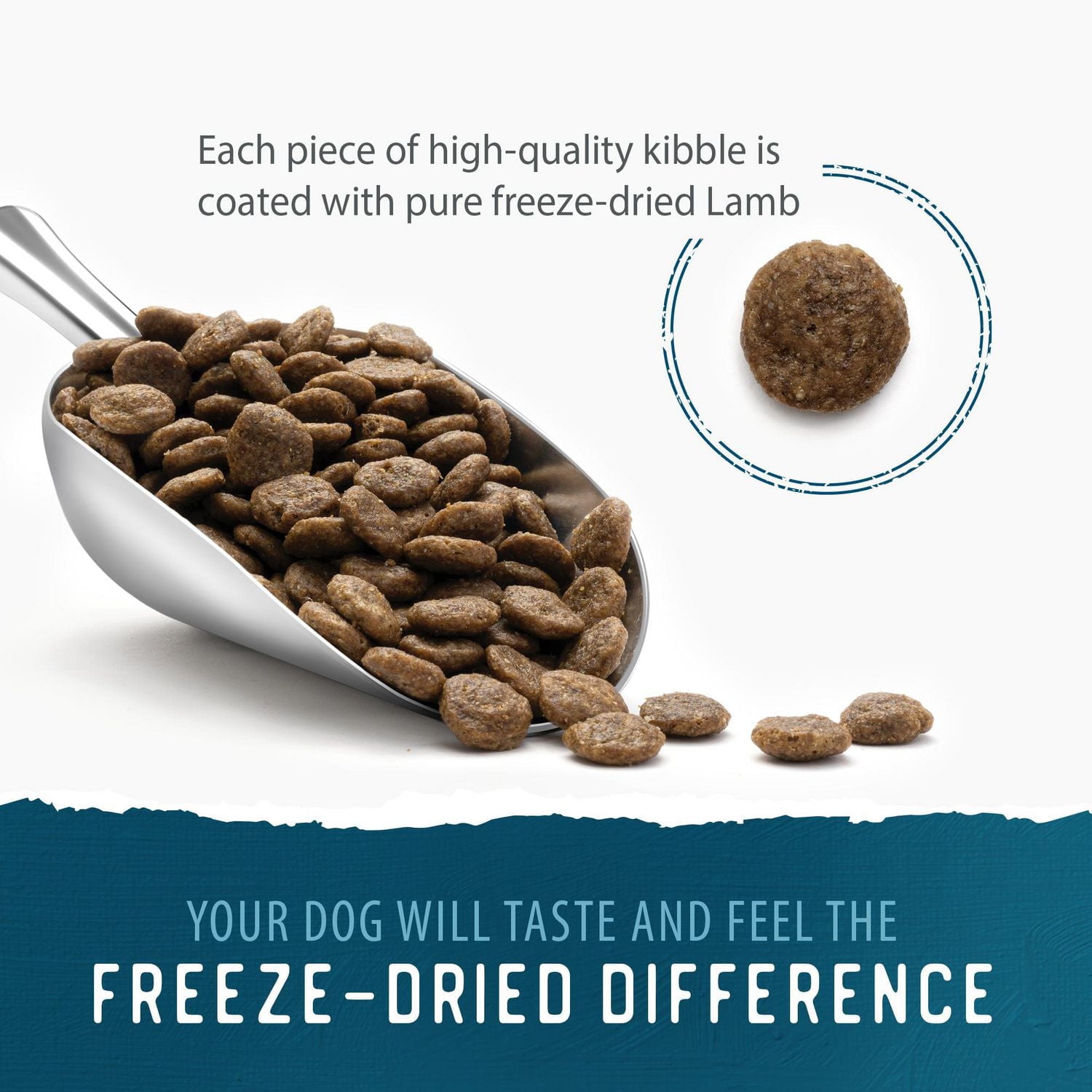 Caledon Farms all Natural Freeze-Dried Coated Lamb Recipe Premium Dry Dog Food 3.5kg, Freeze-Dried Coated Kibble Lamb