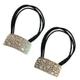 thumbnail image 2 of 2Pcs Hair Ties Shiny Rhinestone Decor Elastic Ponytail Holder Sparkling Bling Hair Rope Hair Accessories, 2 of 8
