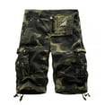 thumbnail image 1 of Short camouflage cargo Extérieur à Poches Multiples pour Hommes en Coton, 1 of 4