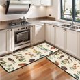 thumbnail image 3 of Kitchen Rugs Sets Of 2,Colorful Mushroom Label Light Pattern Anti Fatigue Kitchen Mat Rugs Non Slip Washable,Decorative Kitchen Floor Mats for Kitchen,Sink,Laundry,17"x47"+17"x47", 3 of 5