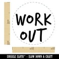 thumbnail image 2 of Work Out Fun Text Self-Inking Rubber Stamp Ink Stamper - Orange Ink - Mini 1/2 Inch, 2 of 7