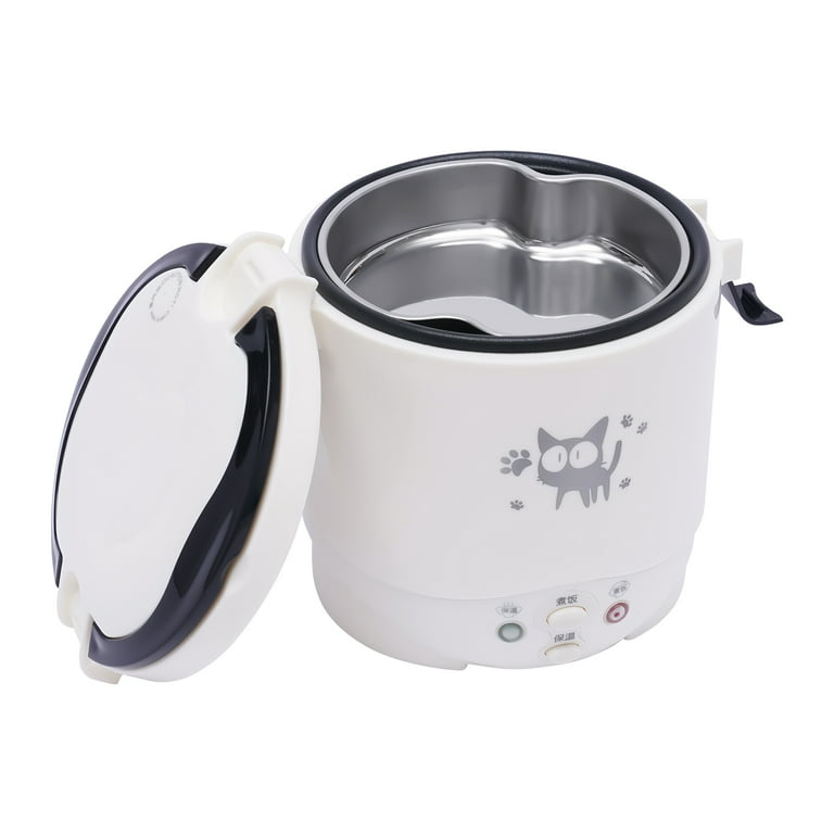 1 Cup Mini Rice Cooker Steamer for Car, Cooking Heating & Keeping Warm  Function