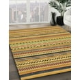 thumbnail image 2 of Ahgly Company Indoor Rectangle Abstract Yellow Abstract Area Rugs, 5' x 7', 2 of 6