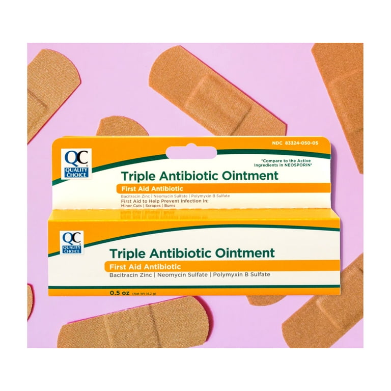 Quality Choice 3 Pack Triple Antibiotic Ointment for First Aid