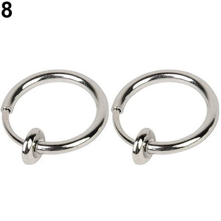 ring clip spring jewelry septum piercing earring nose unisex fake aofa pcs non