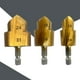 thumbnail image 4 of Taladro escalonado de elevación Ppr, 3 uds., reparaciones de instalación de plomería, versátil Premium para herramientas eléctricas, vástago hexagonal, 4 of 5