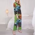 thumbnail image 3 of Balery Butterfly Landing On Head Dumpy Frog Conjunto de Pijama con Estampado para Mujer, Conjunto de Dos Piezas con Manga Larga, Ropa de Dormir Suave con Bolsillos, Pijamas Cómodos-Small, 3 of 7