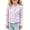 Purple, variant on Girls Long Sleeve Button Front Knit Top Cardigan Style Layering Shirt