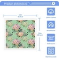 thumbnail image 3 of SKYSONIC 6 PCS Green Floral Baby Washcloths Towel Set, Highly Absorbent & Soft Cotton Wash Cloths 12"x 12" Face Hand Towels for Bathroom, Multi-Purpose Fingertip Towels, 3 of 7