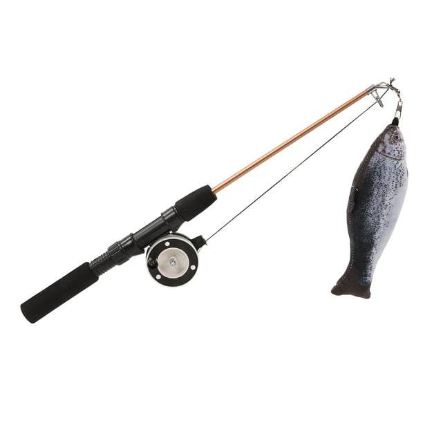 Ymiko Cat Retractable Fishing Pole, Retractable Cat Teaser Wand Adjustable With Simulation Fish For Cats Carp + Fishing Rod,salmon + Fishing Rod Salmo