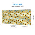 thumbnail image 3 of Pofeuu Blue White Striped Sunflower A Print Desk Mat for Keyboard and Mouse，Computer Desk Matt for Desktop，Large Mouse Pad for Desk，Desk Pads on Top of Desks 12x31.5in, 3 of 8