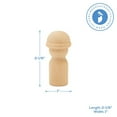 thumbnail image 2 of Wood Peg Dolls Unfinished 2-1/8 inch, Pack of 50 Birch Wooden Dolls With Hats for Peg People Crafts & Small World Play, by Woodpeckers, 2 of 6