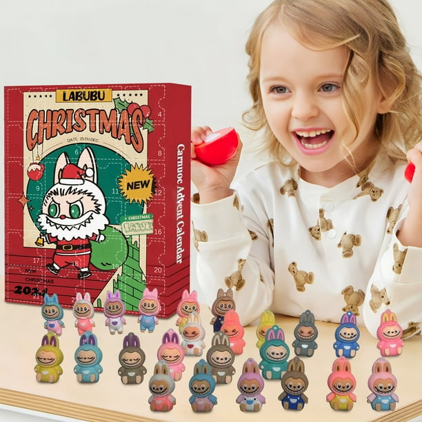 Labubu Ropa Pop Mart Labubu Cute Anime Christmas Countdown Calendar