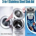 thumbnail image 6 of 2024 New Upgraded Sink Core Drain Strainer Stainless Steel Aid And Stopper Kitchen Odor Filter, 6 of 8