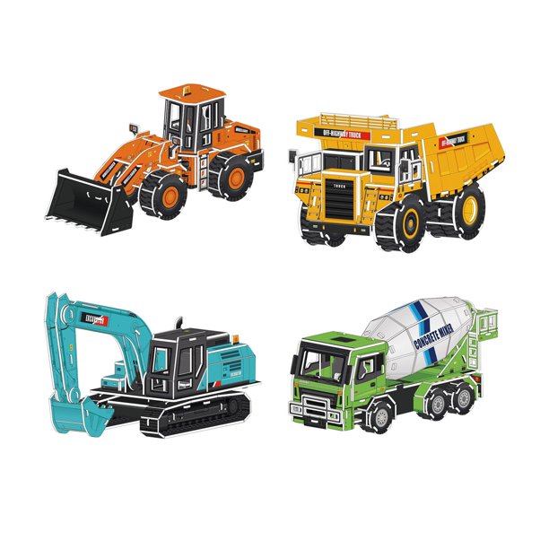 Kits de Coches Modelo de Cartón 3D Perfecl 4x Juguetes para Niños