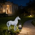 thumbnail image 3 of Clearance Outdoor Horse Statues with Solar Garden Light:Horse Garden Statues for Outside,Outdoor Figurine for Yard Art Lawn Ornaments Patio Balcony Home House - Birthday Gifts for Mom Dad, 3 of 6