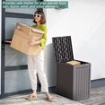 thumbnail image 5 of Mondawe 31 Gallon Resin Outdoor Patio Storage Deck Garden Storage Box with Side Handles, 5 of 6