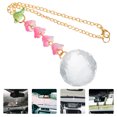 thumbnail image 2 of Ostracsh Rearview Mirror Hanging Ornament: Cute Flower Crystal Sun Catcher - Rear View Mirror Floral Charm - Car Interior Accessories for Decoration, 2 of 7