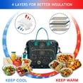 thumbnail image 4 of Gothic Insulated Lunch Bag – Large Leakproof Cooler Tote with Celestial Sun and Moon Print, Dual Compartment Reusable Lunch Box for Astrology Lovers, 4 of 7